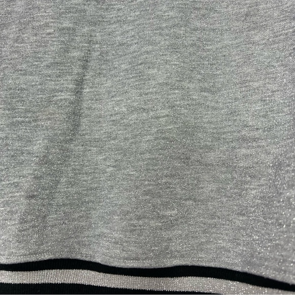 R T school sparkly rhinestone sweater bling line down arms sparkly all over y2k - Picture 5 of 13